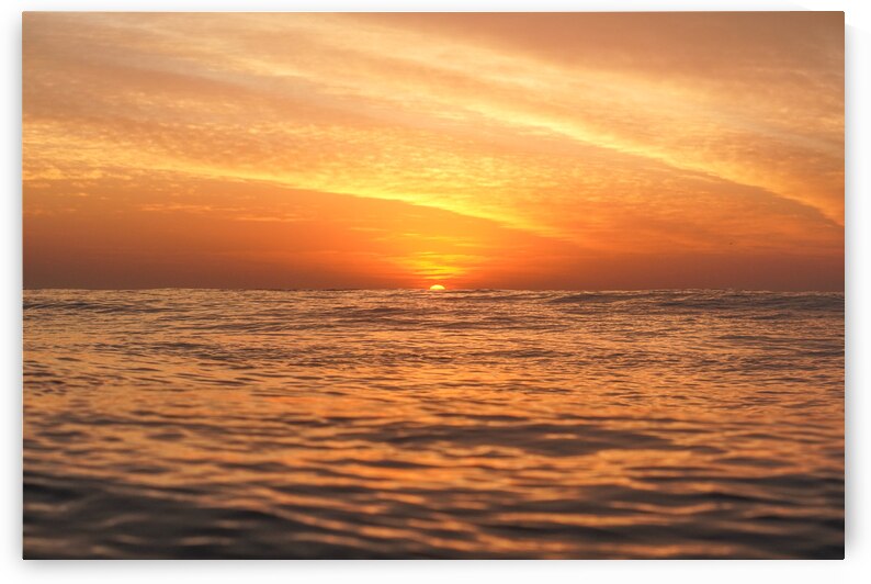 Ocean Sunrise by Terence Pieters ORANGE ROCKS